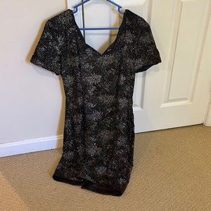 Sparkly dress.